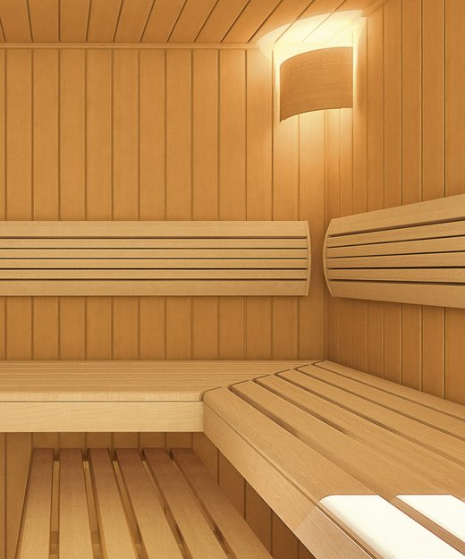 KLAFS TORNI sauna with SOFTLINE profile boards