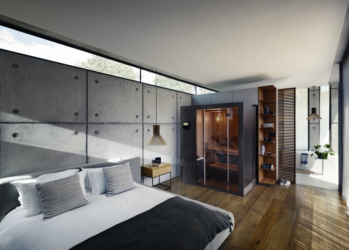 The extendable, spacesaving KLAFS S1 sauna now as a new edition in