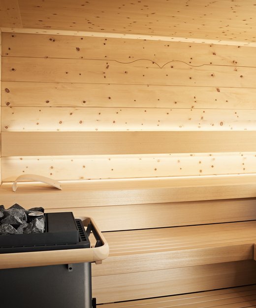 Klafs CHALET sauna interior fittings