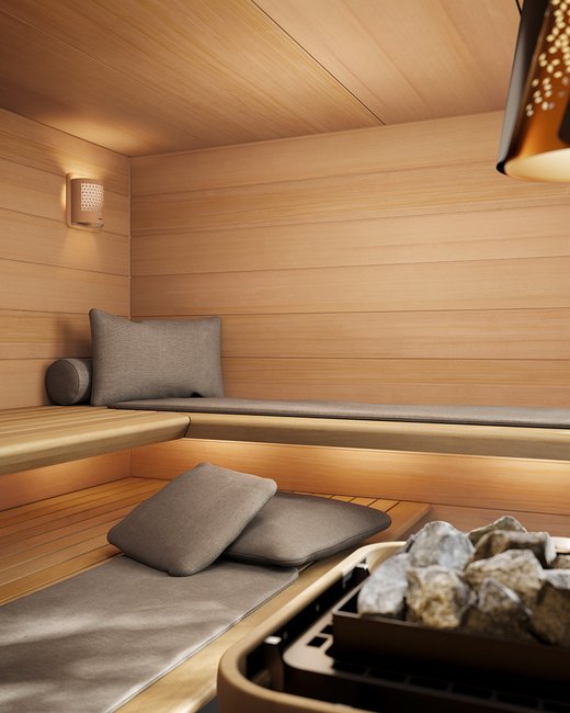 AURA sauna interior fittings