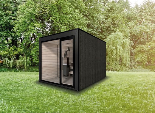 Outdoor sauna installation with fixed price guarantee
