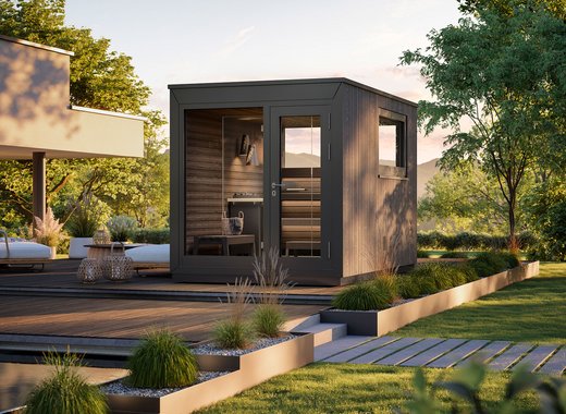 Outdoor sauna installation with fixed price guarantee