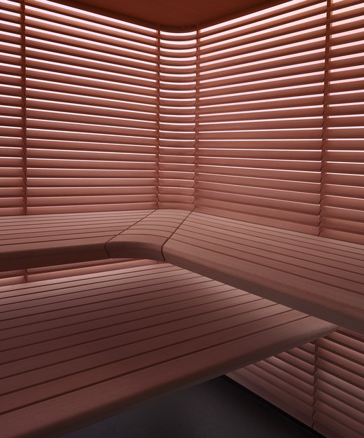 Interior design S11 Sauna. Design by Studio F. A. Porsche