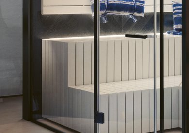 Insulating glass front GESA sauna