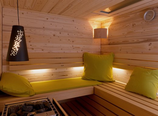 HOME sauna with additional features