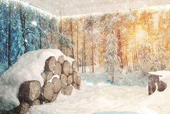 KLAFS SNOW PARADISE Picture Line - Snow Forest