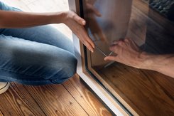 Sauna self assembly glass doors